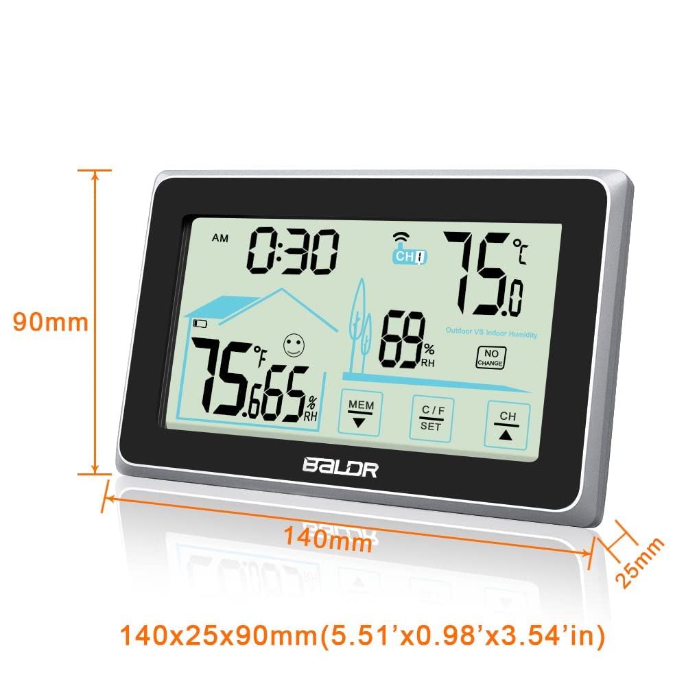 Wireless Indoor Outdoor Weather Station with Atomic Clock K859100