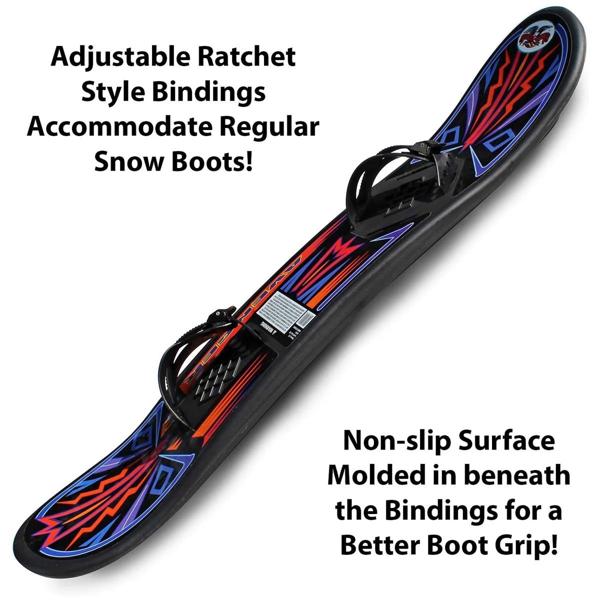Plastic Snowboard with Foot Straps H56072