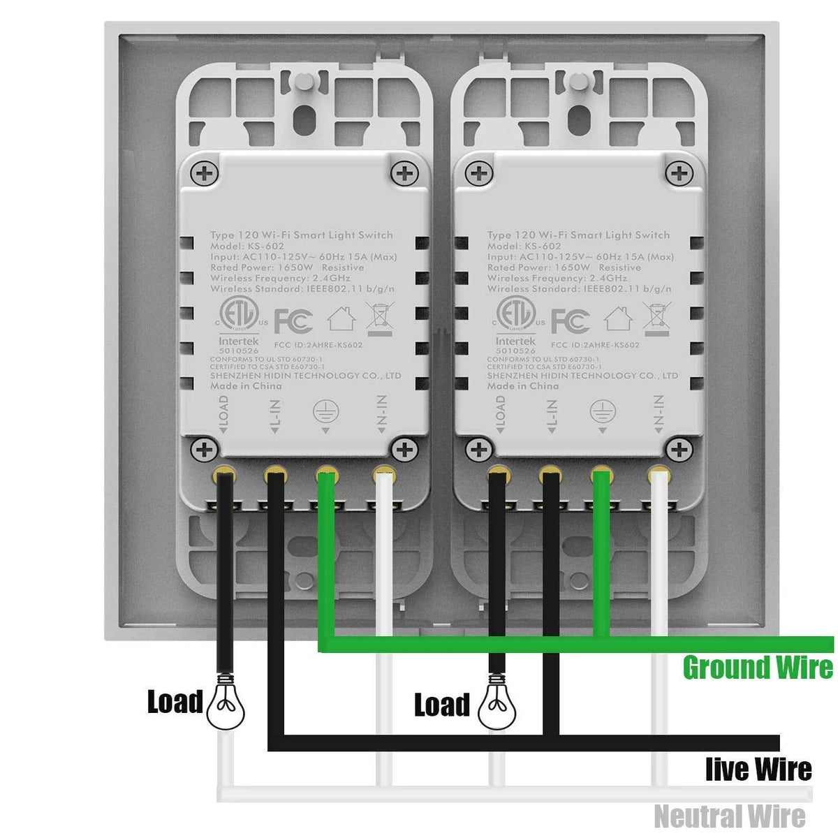 Wi-Fi Light Switch Single Pole A207695