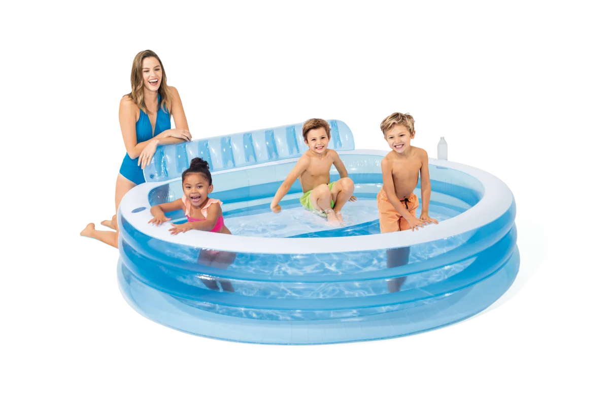 Inflatable Family Lounge Pool, 90" x 86" x 31" M250