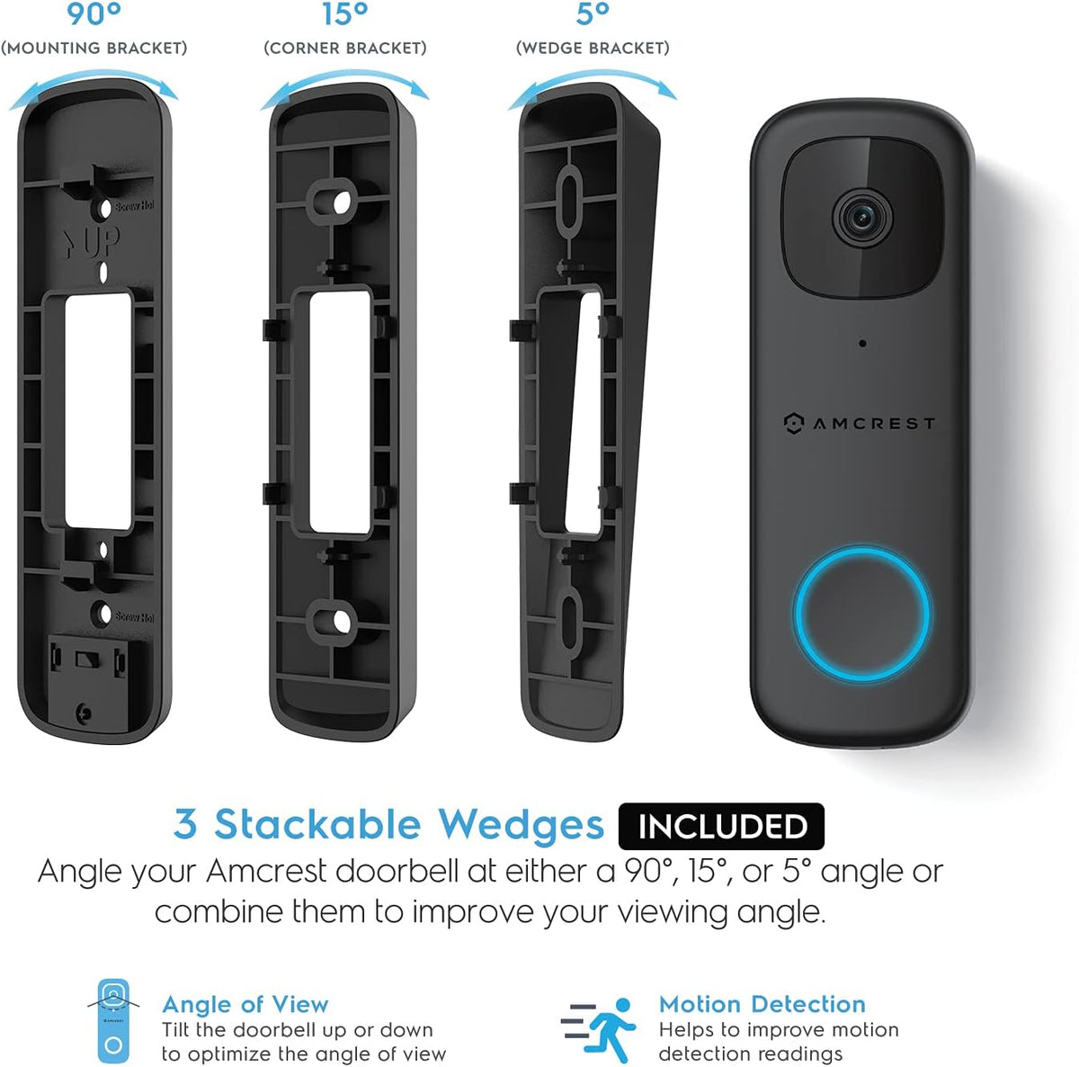 4MP Wireless WiFi Video Doorbell Camera with 2-Way Audio G320