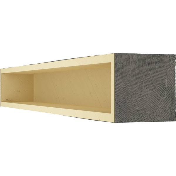 Rough Sawn Faux Wood Fireplace Mantel J37675