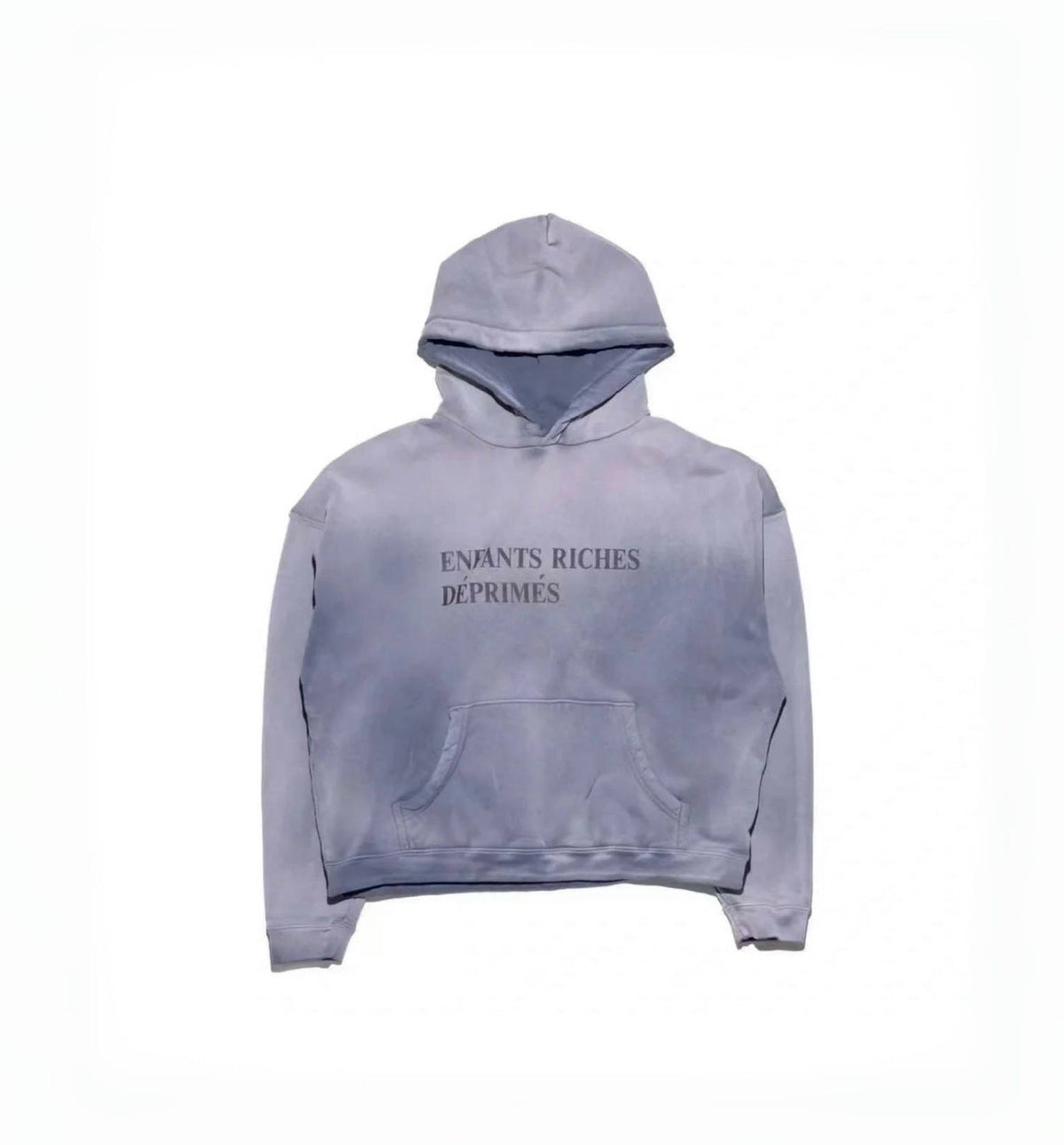ERD Sun‑Faded Distressed Pullover Hoodie