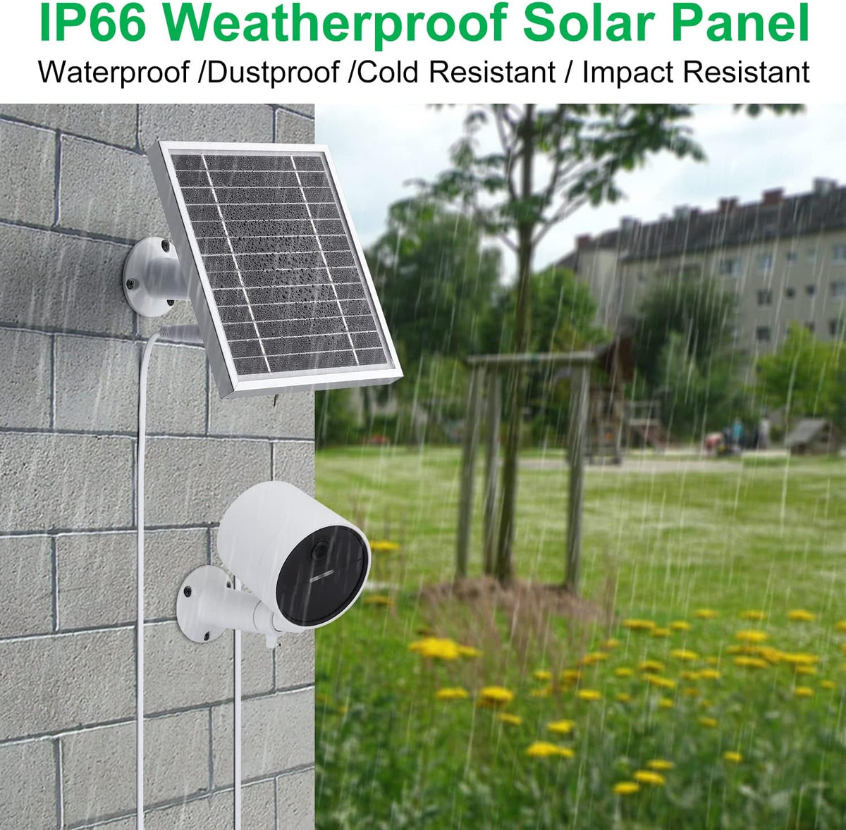 Silver Solar Panel for Outdoor Security Camera N5803