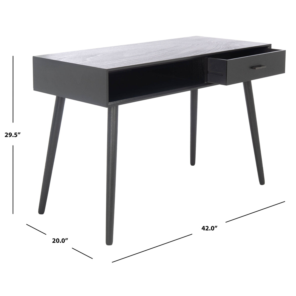 Distressed White 1 Drawer Writing Desk N9198