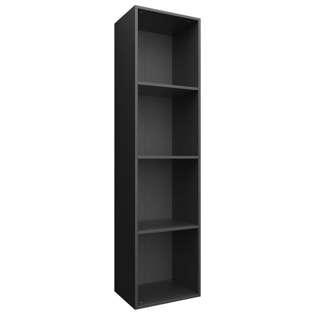 Black Chipboard Book Cabinet TV Cabinet U297855