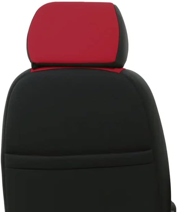 Custom Fit Pickup Truck Neoprene Front Seat Covers Red Rose & Black K66732