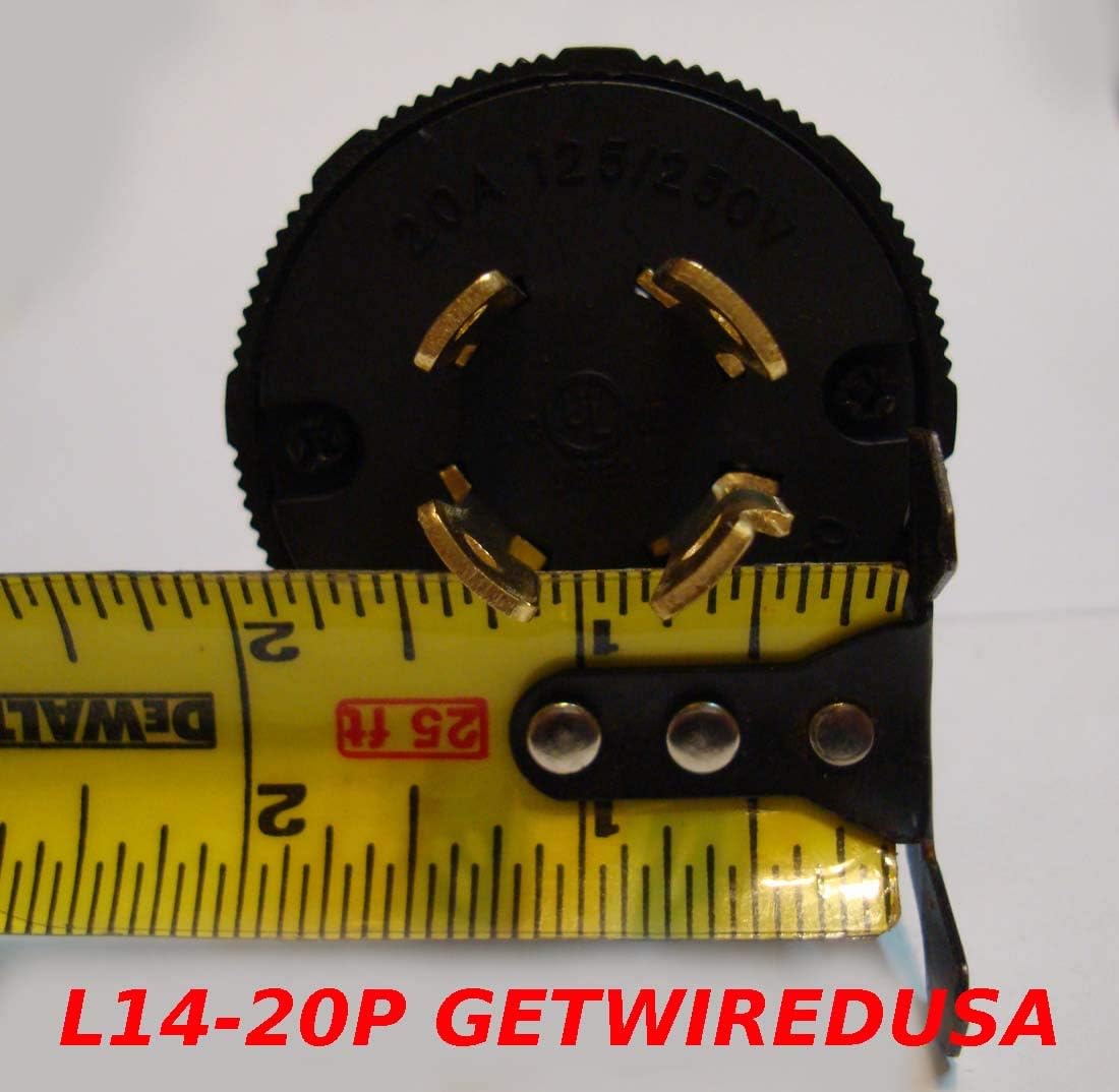 75-Foot NEMA L14-30P to 6-50R Heavy Duty 10/3 Extension Cord Adapter F376