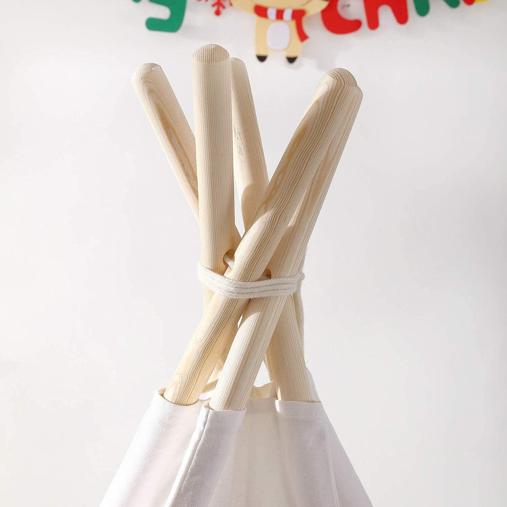 6 Feet Kids Teepee Play Tent with Carrying Bag I890778