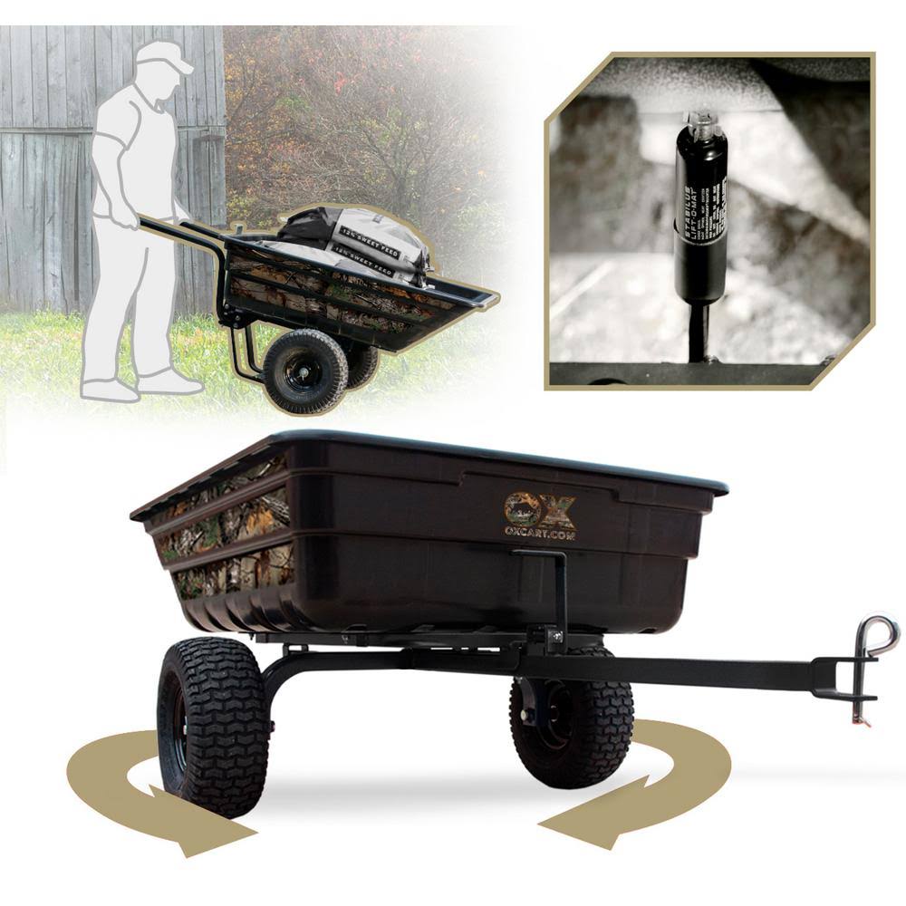 Lift-Assist Swivel Dump Cart H982