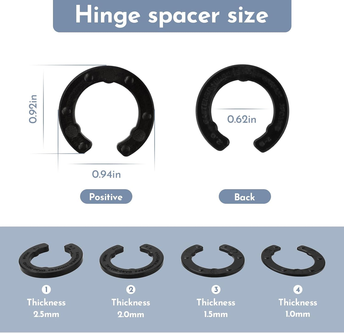Refrigerator Door Hinge Shim Kit E3331