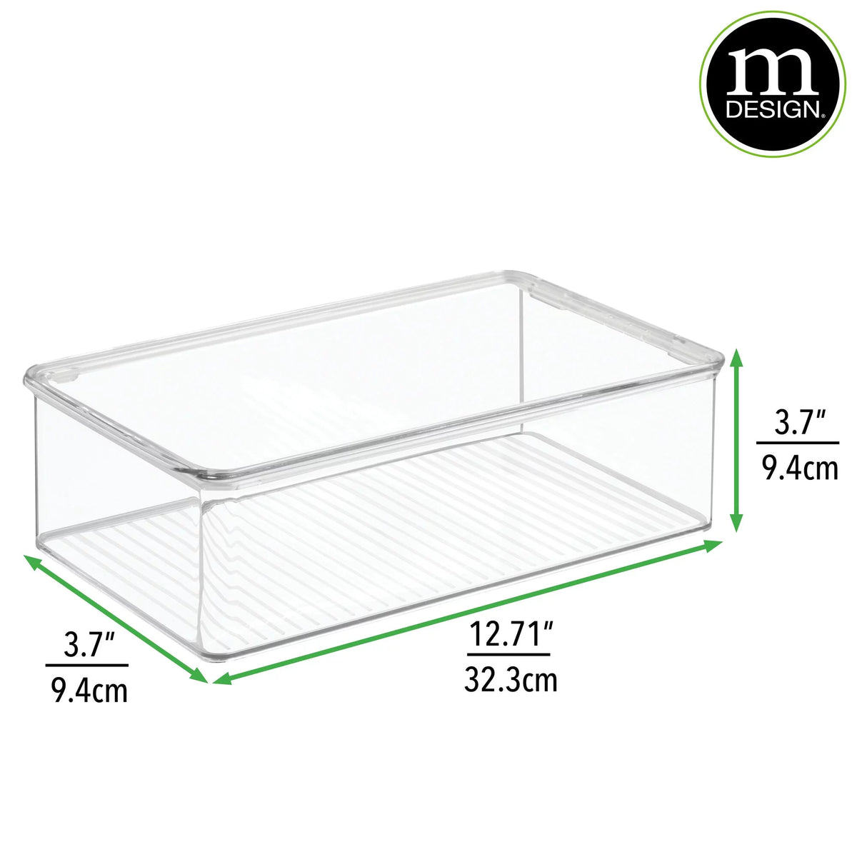 Clear 2 Pack Plastic Storage Organizer Box X638
