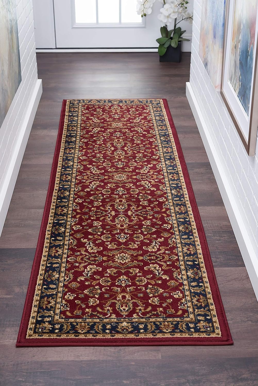Red 2' x 10' Runner Rug V29240