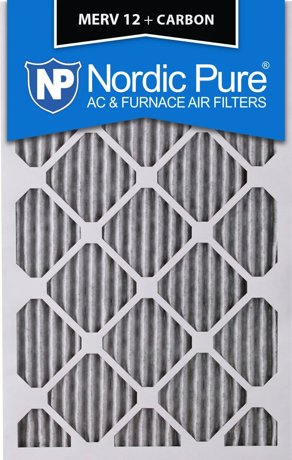 18x24x1 MERV 12 Pleated Carbon Air Filters 6 Pack L205