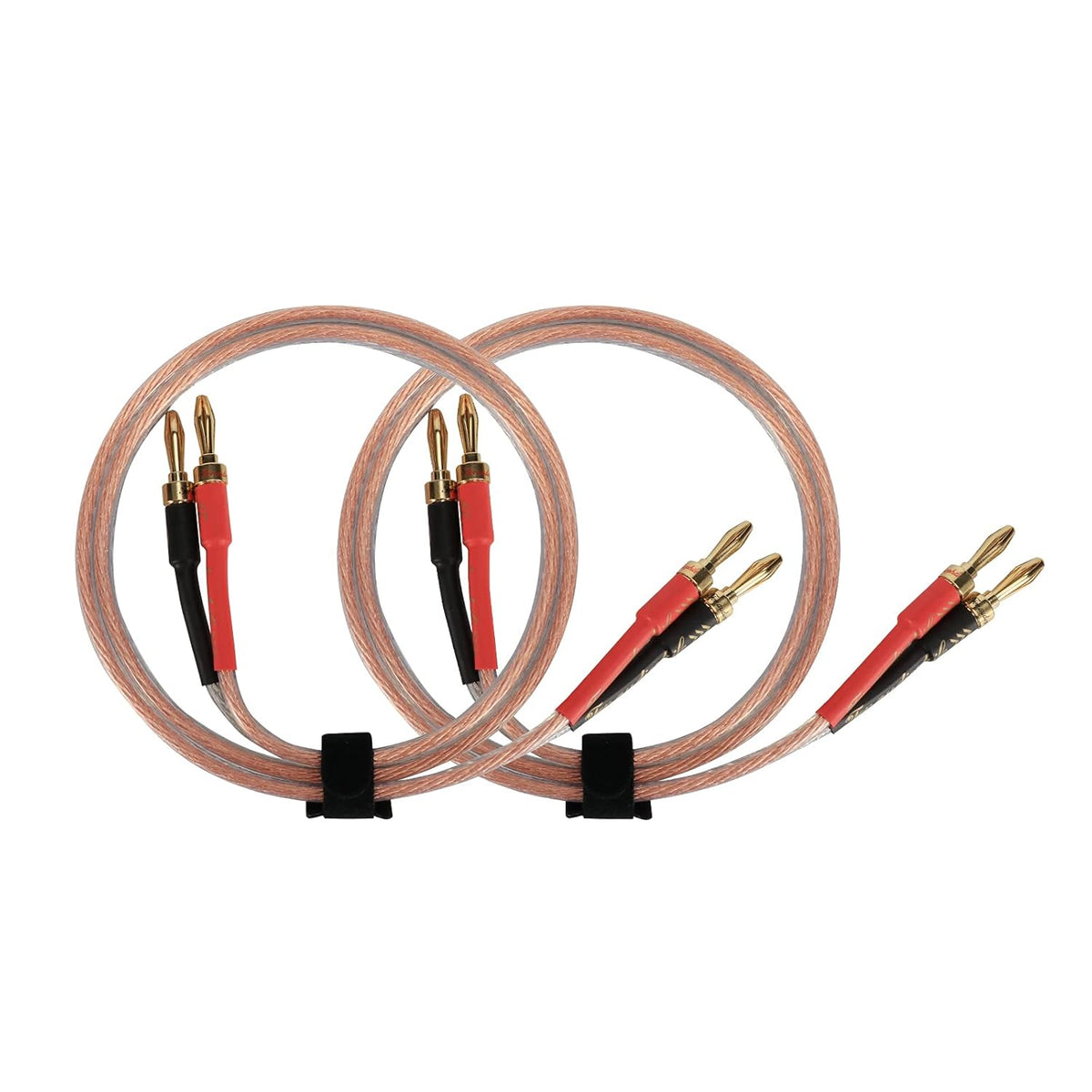 13AWG Oxygen-Free Copper Speaker Cables with Banana Plug Tips E911834