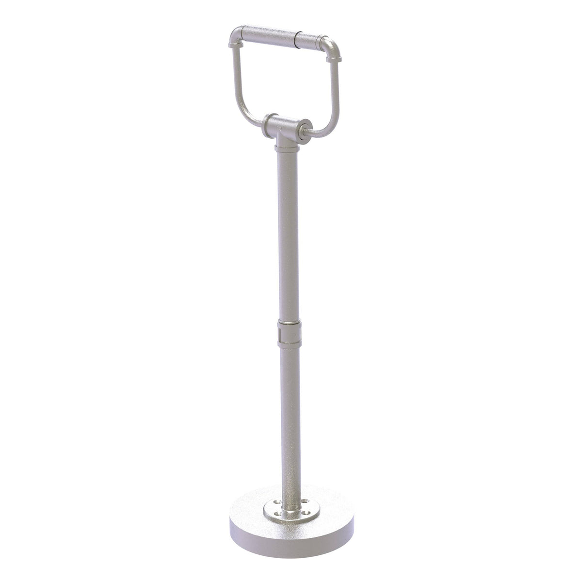 Satin Nickel Free Standing Toilet Tissue Stand H570