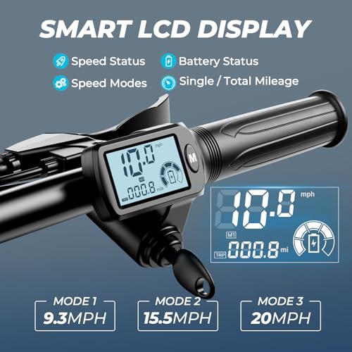Electric Scooter with Seat, 14" Tire, 500W Motor, 25 Mile Range, 22MPH I52206