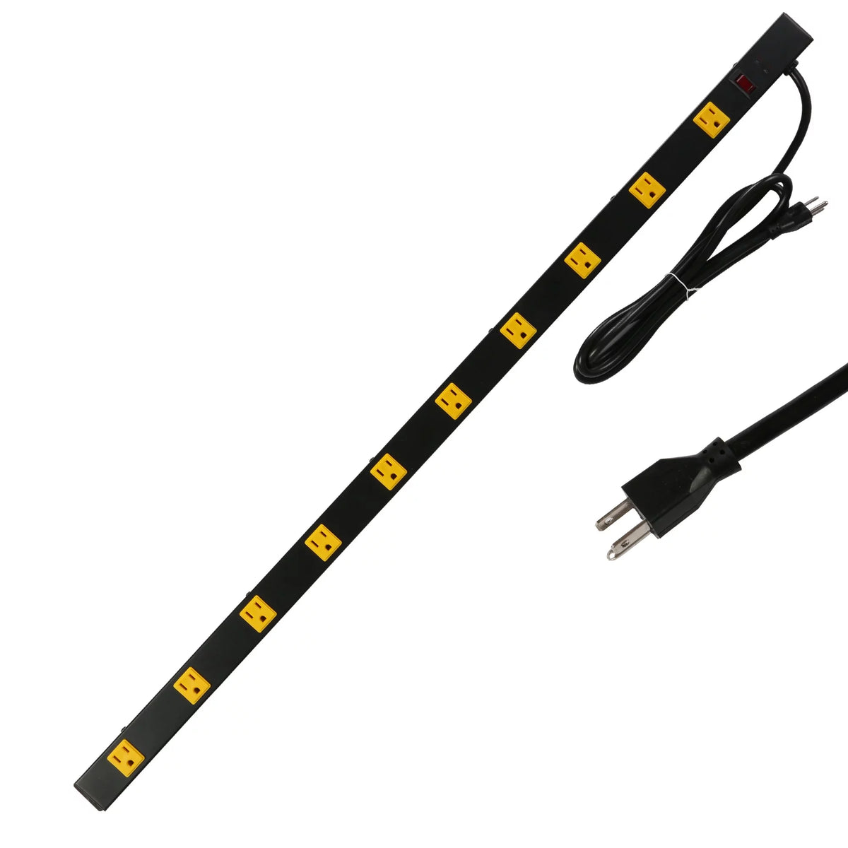Surge Protector Power Strip with Outlets and USB Charging Ports 6-Foot Cord Black P734