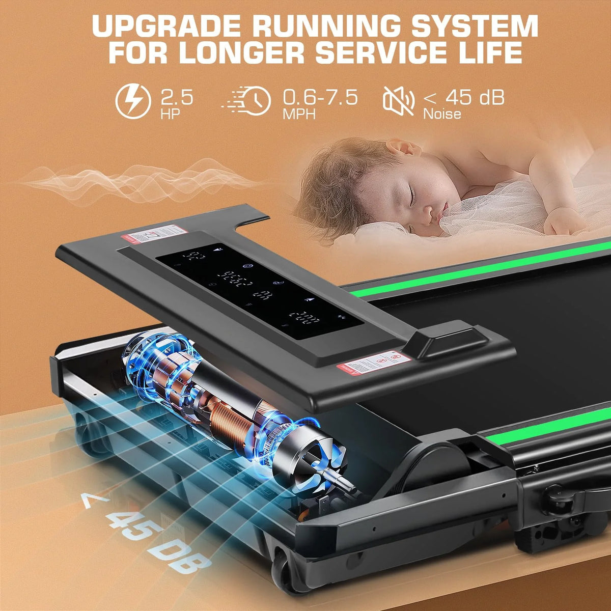 2 in 1 Folding Treadmill U4138