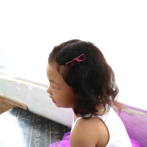 24 Pieces Velvet Bow Hair Clips C558