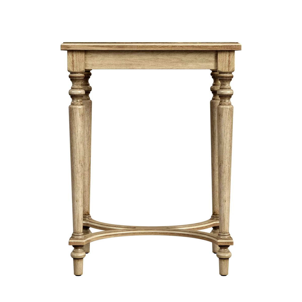Solid Wood Inlay Accent Table L95685