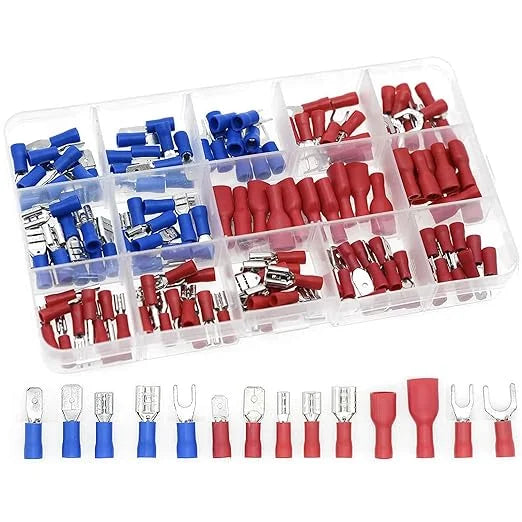 140Pcs Insulated U-Type Fork Terminal Set I589911