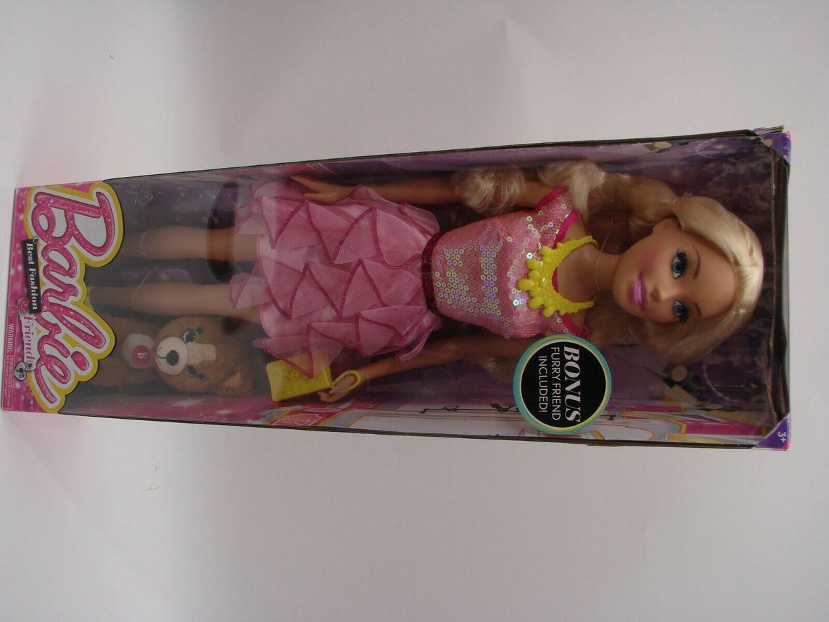 Blond Doll with Plush Puppy Q96544