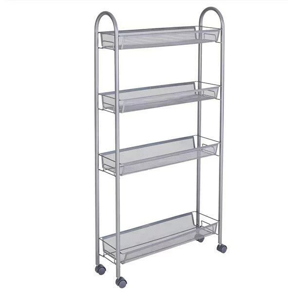 4 Tier Slim Rolling Storage Cart M519