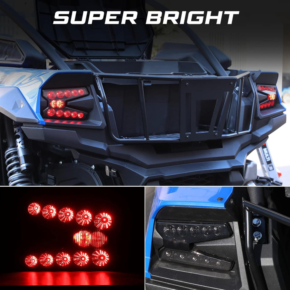 Smoked LED Tail Lights for Kawasaki Teryx KRX 1000 K353