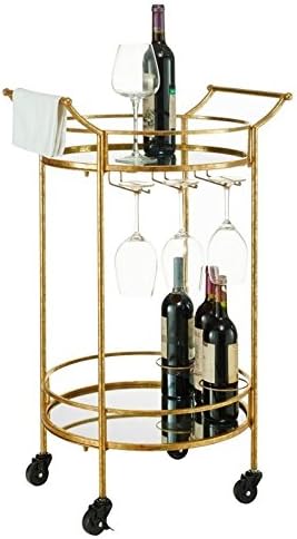 Gold Metal Bar Cart Q676268
