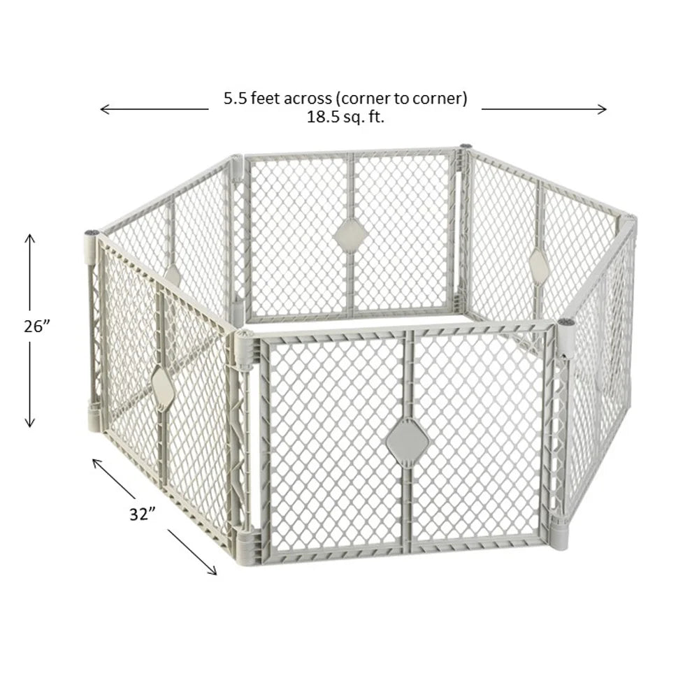 Gray Plastic Baby Play Yard P1124