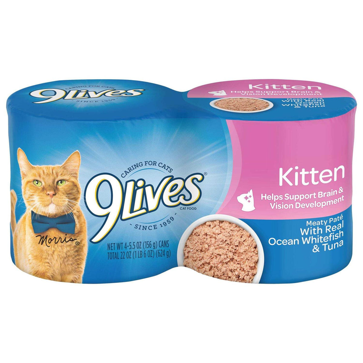 Wet Kitten Food Meaty Pat With Real Ocean Whitefish & Tuna M43230