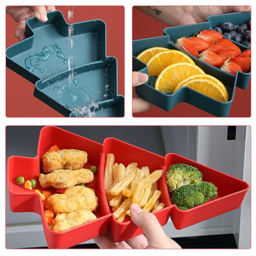Christmas Tree Shaped Platter Snack Appetizer Trays A25953