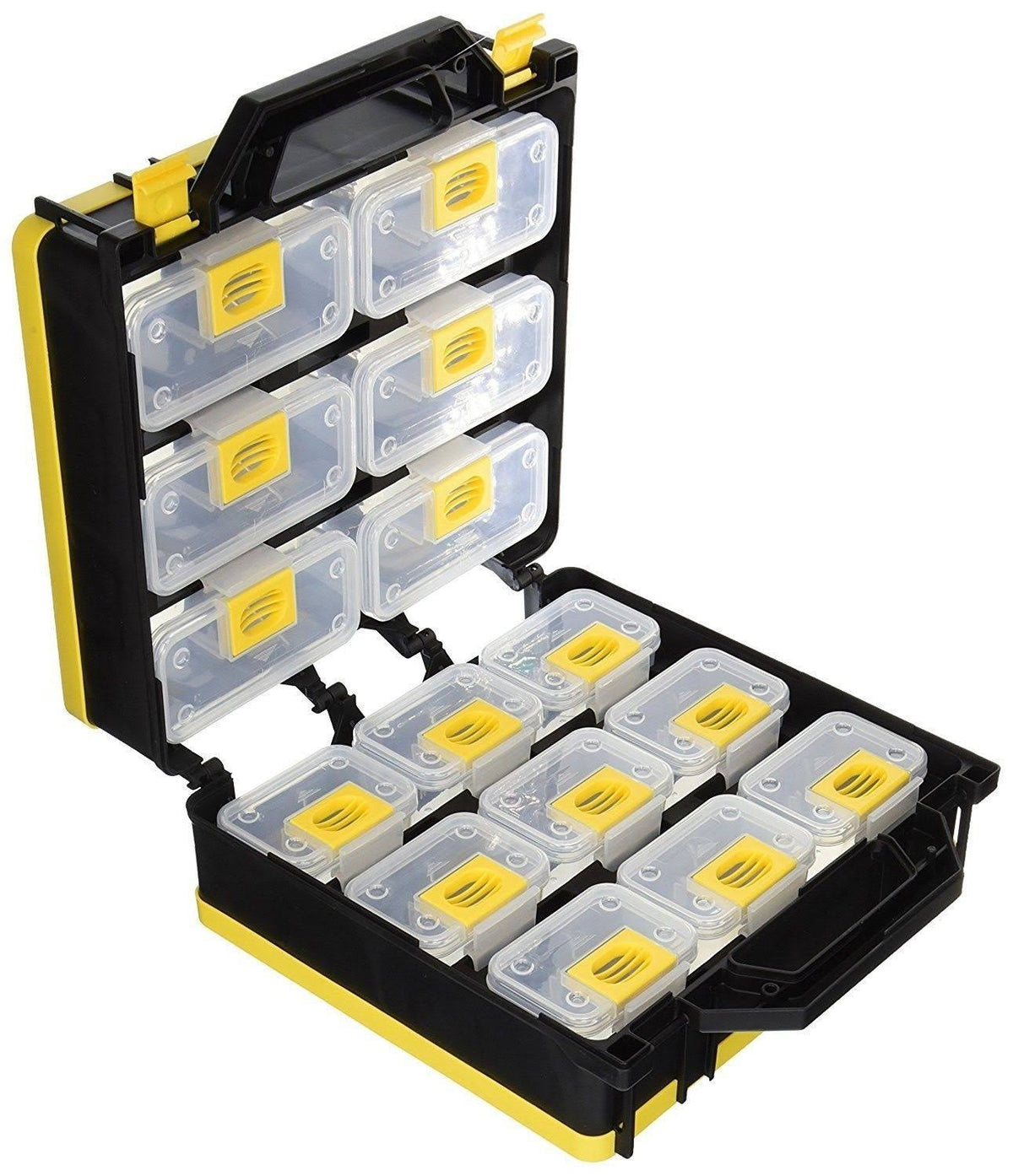 Mobile Hardware Case Tackle Box with Removable Compartment Q5231