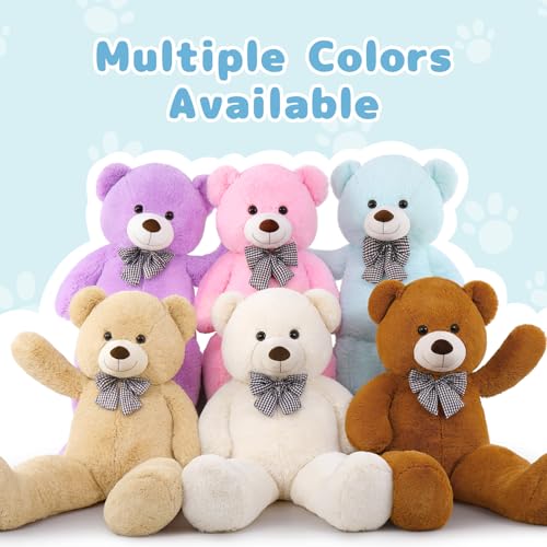 Giant Teddy Bear Plush, Life Size Large Teddy Bear Stuffed Animal 5 Feet F3485
