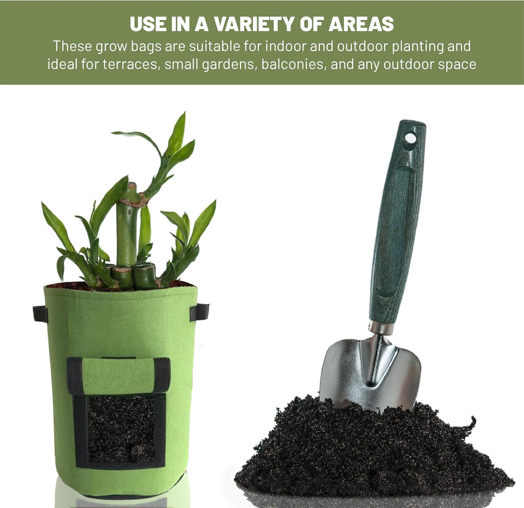 10 Gallon Heavy Duty Non Woven Fabric Planter Bags with Handles S153