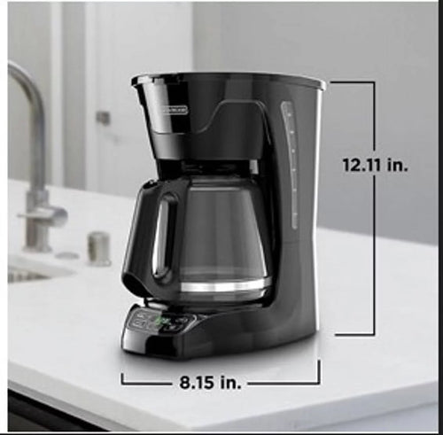12 Cup Programmable Black Coffee Maker R7412