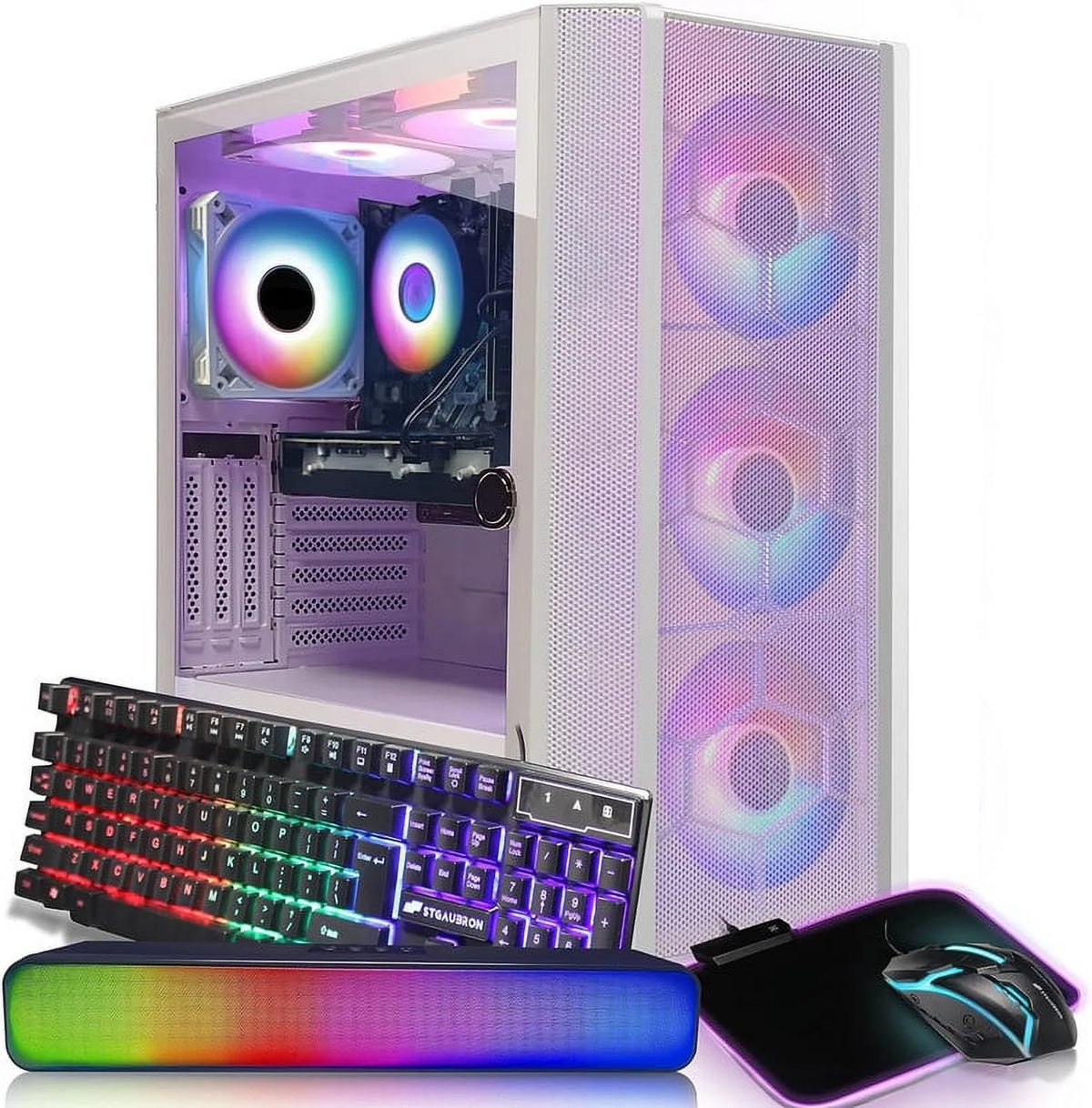 Gaming Desktop PC, Intel Core i7 3.4G up to 3.9G, 16G RAM, 1T SSD, Radeon RX 5600 XT 6G W63642