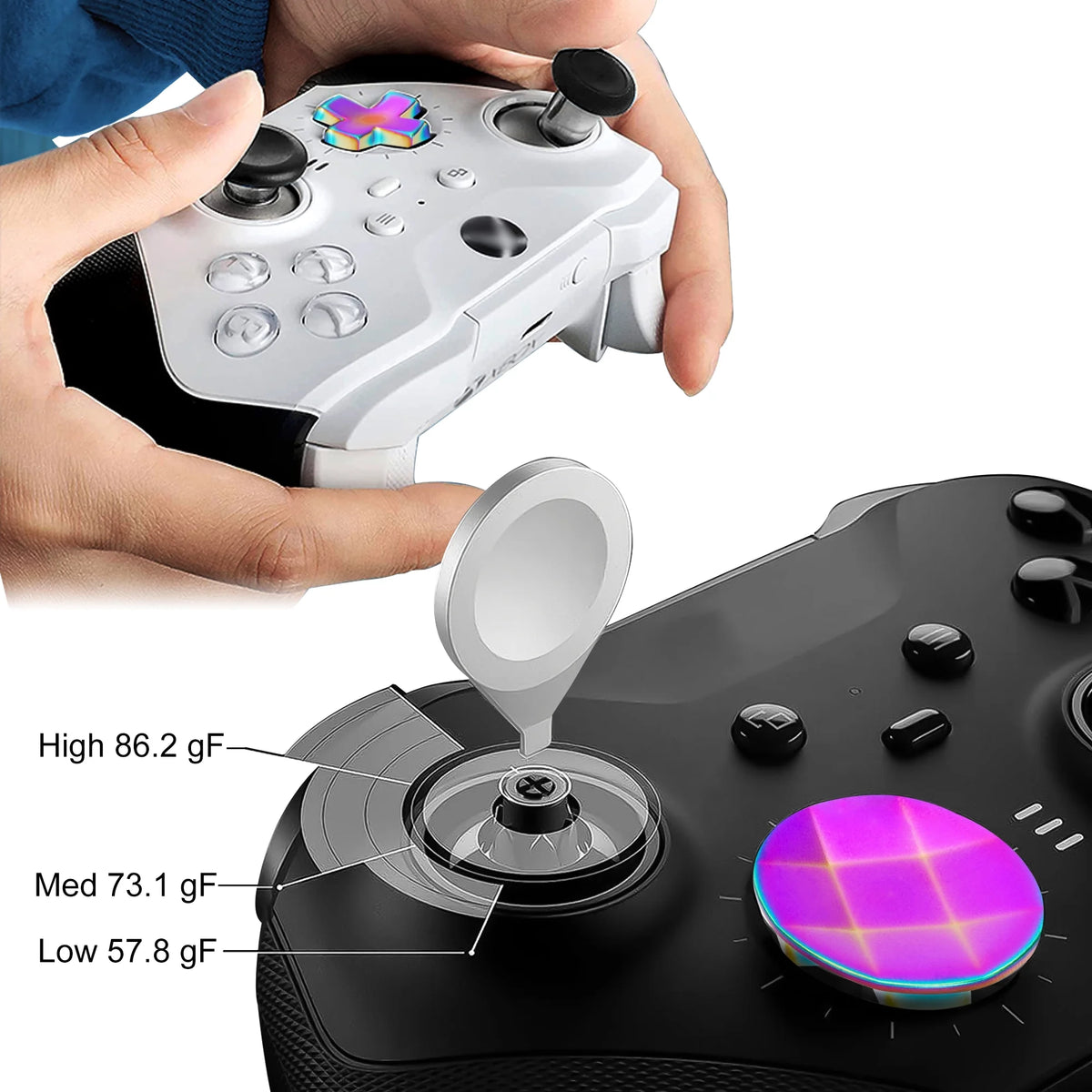 Thumbsticks Replacement Parts for Xbox One Elite Series 2 Controller E636