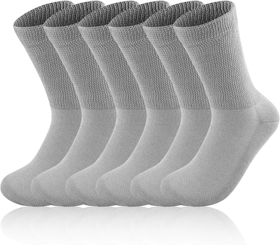 3 Pairs Diabetic Crew Socks I261879