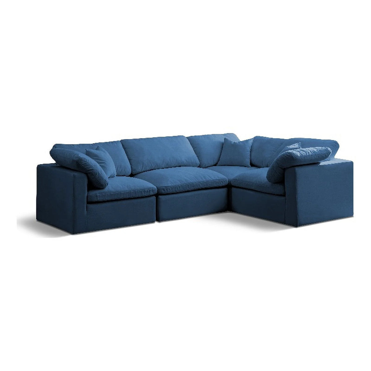 Navy Velvet Modular Sectional R178