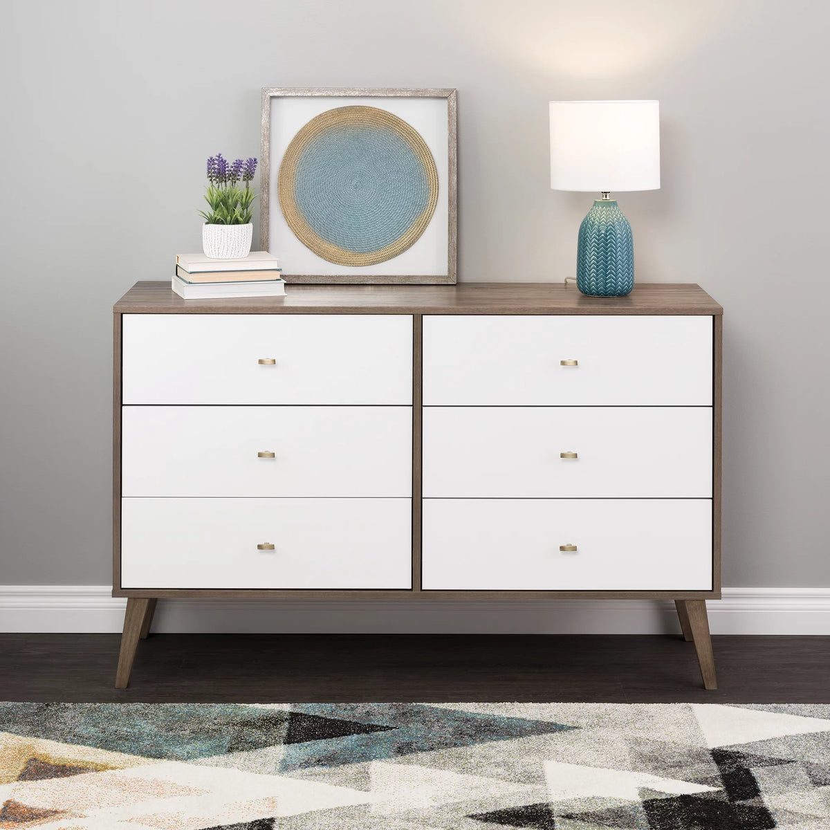 6 Drawer Wooden Dresser Y5210