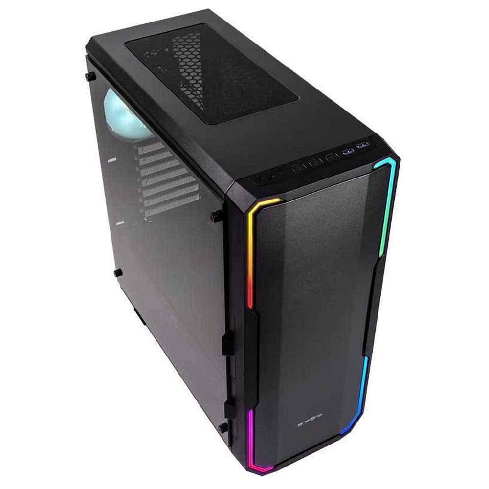 Black Tempered Glass Midi Tower Gaming Case J671
