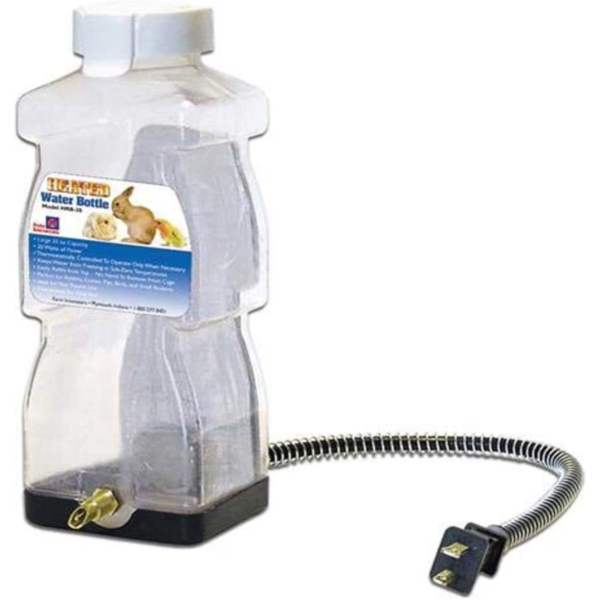 Heated Water Bottle for Rabbits, 32-Ounce, 20-Watt I555261