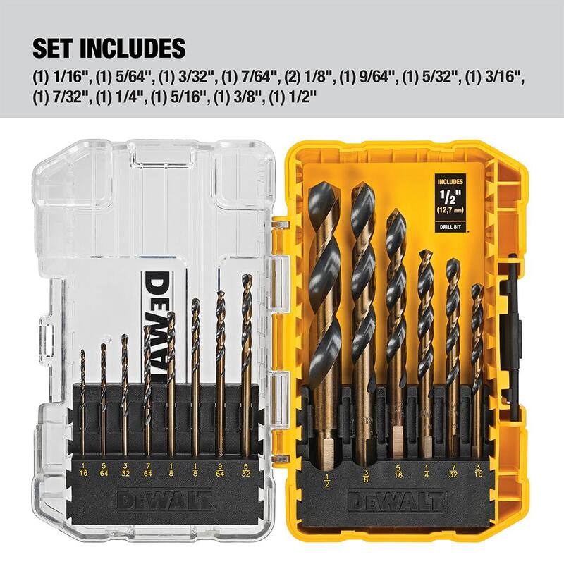 Black and Gold Drill Bit Set 14-Piece N1080