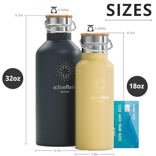 18/32 OZ Stainless Steel Vacuum Insulated Water Bottle with Straw Y962