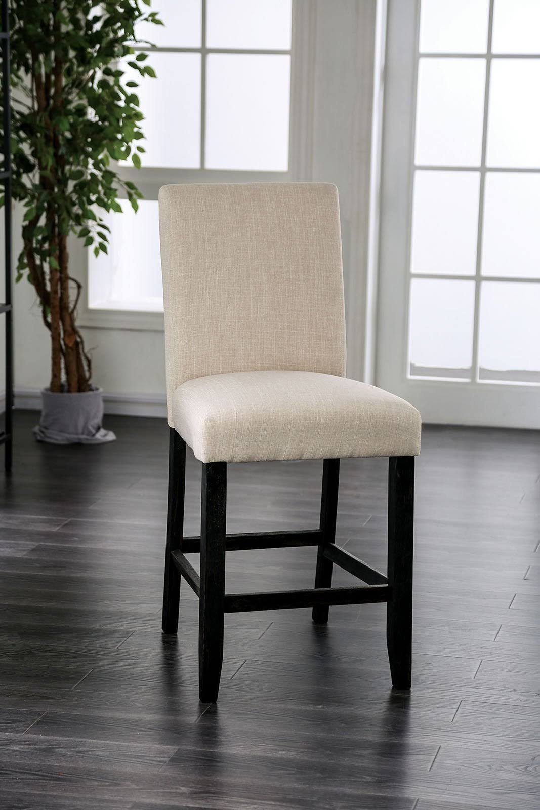 Ivory Counter Height Side Chair Set of 2 P3473