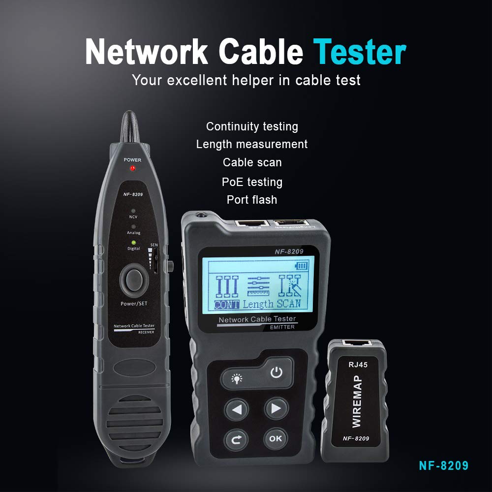 Network Cable Tester CAT5 CAT6 Wire Tracker E428