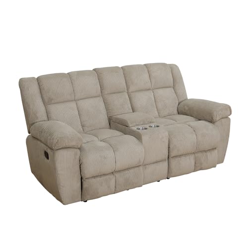 3 Pieces Corduroy Recliner Sofa Set A91911