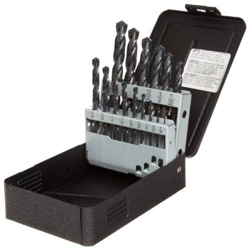 Jobber Drill Bits High Speed Steel Set with Case F266
